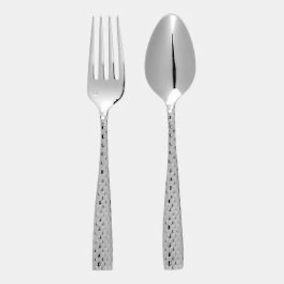 Lucca Faceted 2-Piece Server Set