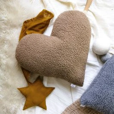 Heart Pillow - Brown