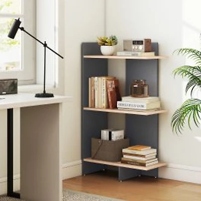 3 Tier Wooden Bookshelf, Anti-Tipping Kit