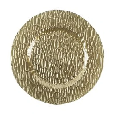 Elegance Set of 4 Frankford Gold Mirrored Charger Plates