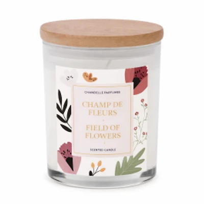 Glass Candle - Field of Flowers