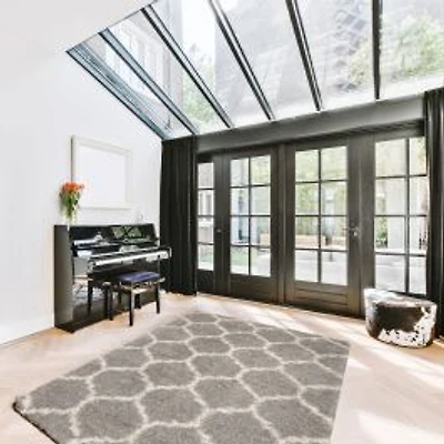 Marrakesh Grey Rug - 79" x 114