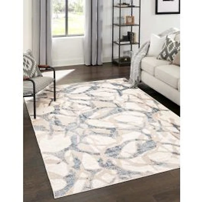 Azalea Contemporary Area Rug - Ivory