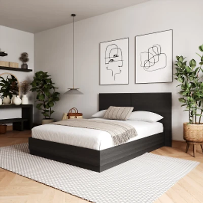 Madrid Platform Bed Set - Black Karisma