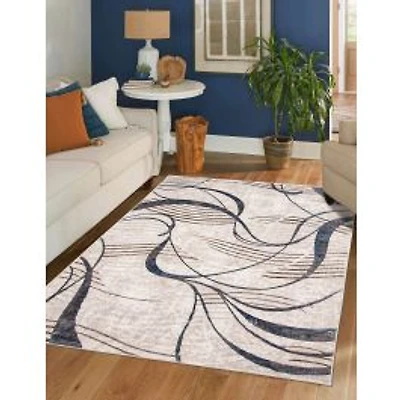 Leah Contemporary Area Rug - Ivory