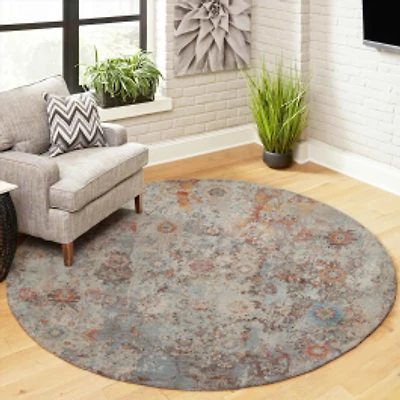Camellia Traditional Area Rug - Multi