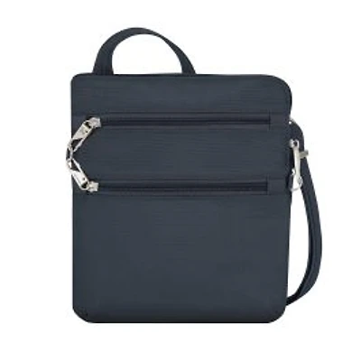Travelon Anti-Theft Classic Slim Double Zip Crossbody - Midnight