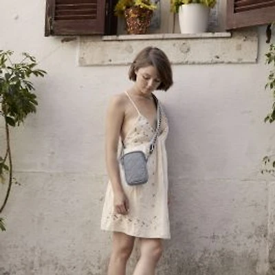 Travelon Boho Anti-Theft 2 Compartment Phone Crossbody - Gray Heather