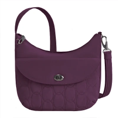 Runways Anti-Theft Medium Crossbody Bag- Plum