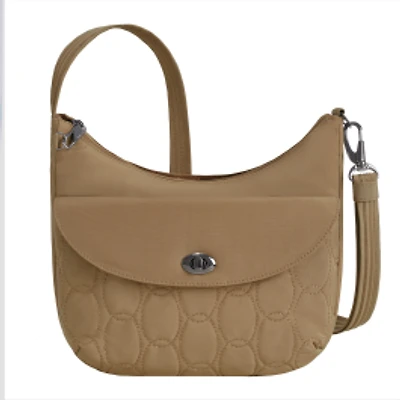 Runways Anti-Theft Medium Crossbody Bag- Latte