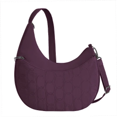 Runways Anti-Theft Asymmetric Hobo Bag- Plum
