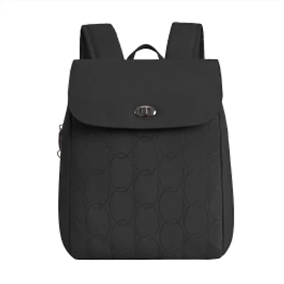 Runways Anti-Theft Compact Backpack- Black
