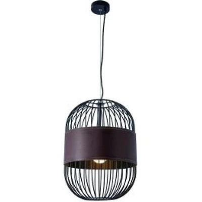 Oval Metal Cage Pendant Light