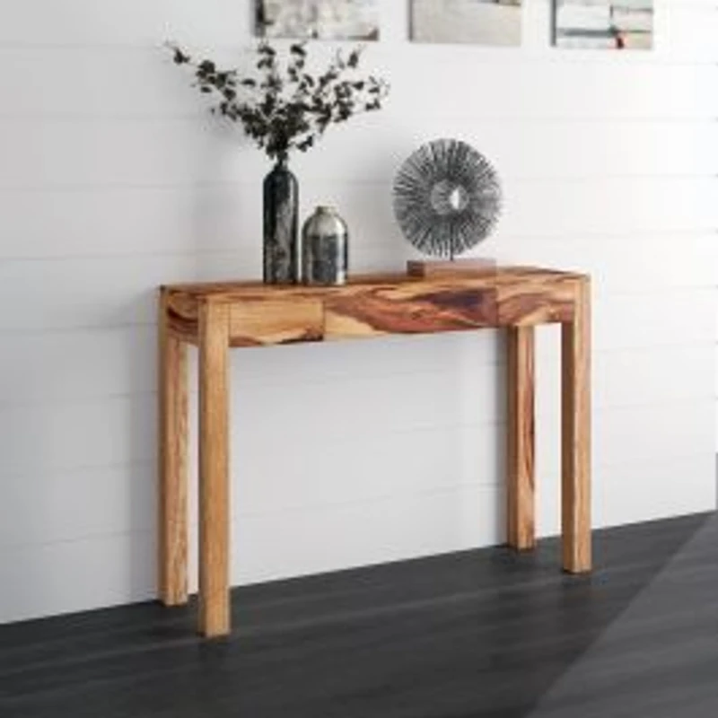Idris Console Desk - Dark Sheesham