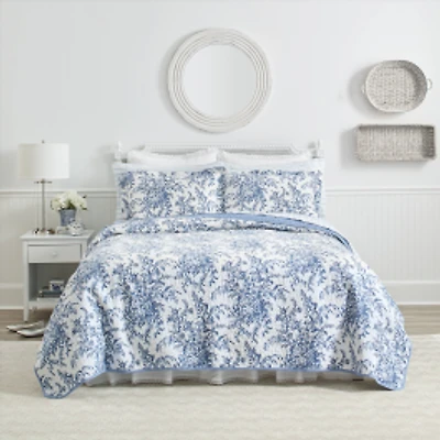 Laura Ashley Bedford Cotton Quilt Set