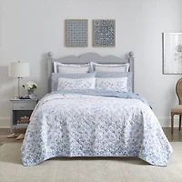 Laura Ashley Flora Cotton Quilt Set