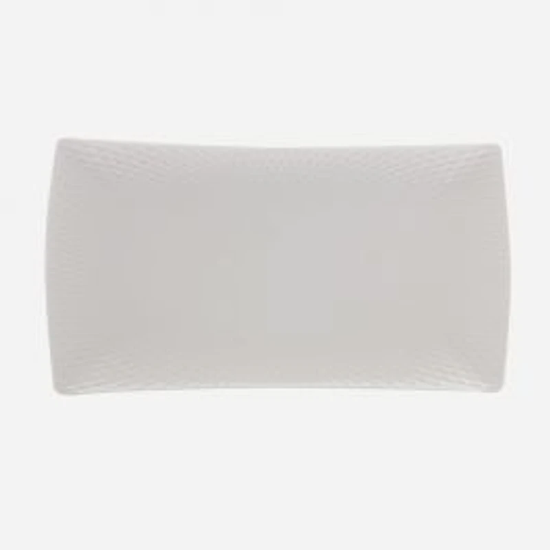Set of 2 Diamond Rectangular Small Platter by Maxwell & Williams