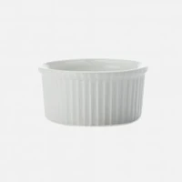 Set of 6 White Basics Ramekins by Maxwell & Williams - 12 cm