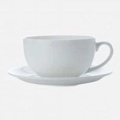 Ensemble de 6 tasses à cappuccino avec soucoupes « Cashmere » par Maxwell & Williams
