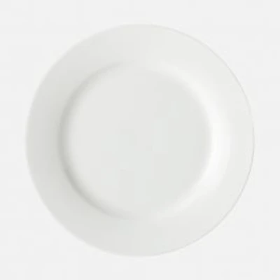Set of 4 White Basics Rim Side Plates