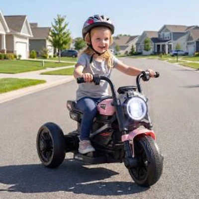 6V Kids Electric Motorcycle, LED Headlight and Music for Toddlers Aged 3-5