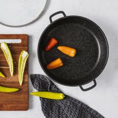 Granite Saute Pan with Lid 12.5"