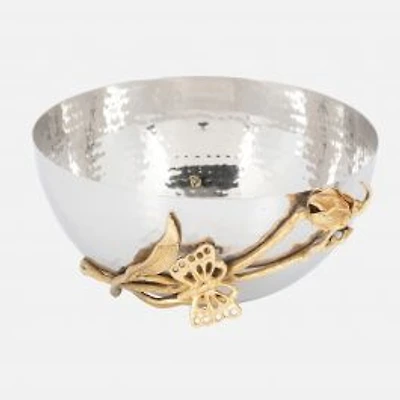 Elegance Gold Butterflies Bowl (6")