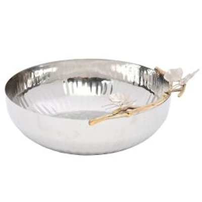 Elegance Gold Dragonfly Bowl 10"