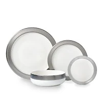 Brilliant Glory Silver 24-Piece Dinnerware Set