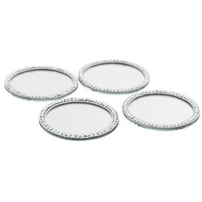 Elegance Set of 4 Brilliant Mirror Coasters