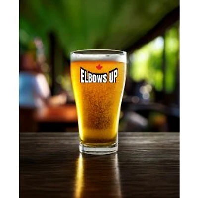 Elbows Up Beer Glasses, Set of 6 - 22oz