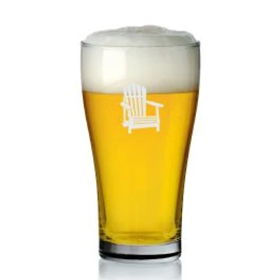 Set of 6 Muskoka Chair Print Beer Glasses by Cuisivin