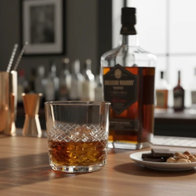 Matter Fresh Double Rock Glasses, Set of 12 - 12oz