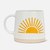 Wide Base Mug With Sun - 14oz