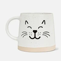 Wide Base Mug With cats - 14oz