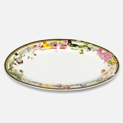 Butterfly Garden Oval Platter - 5.5 x 7.5"