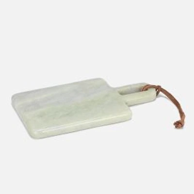 Marble Serving Board with handle - green