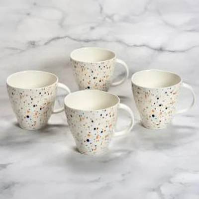 Porcelian Mugs, Set of 4