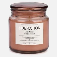 Glass Scented Candle with Cover - Brown