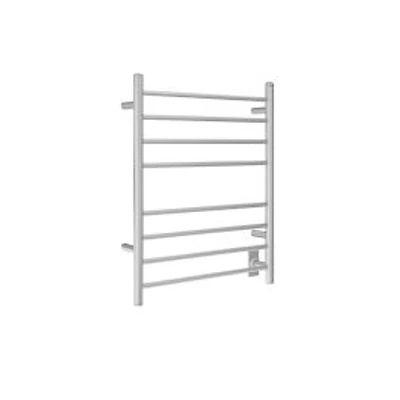 Prestige Dual 8-Bar Hardwired and Plug-in Towel Warmer in Brushed Stainless Steel with WiFi Timer