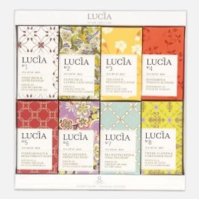Lucia Guest Soaps, Assortment of 8