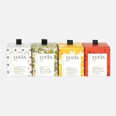 Lucia Scented Candles , Assortment of 4