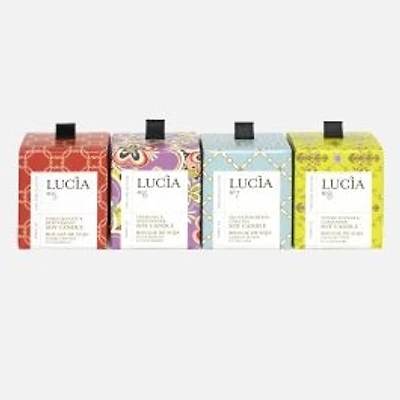 Lucia Scented Candles, Assortment of 4
