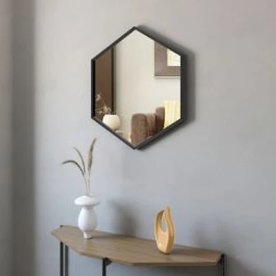Astra Hexagonal Metal Frame Mirror