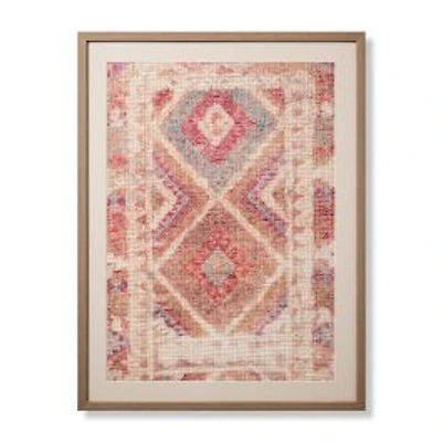 Loloi Garnet Blue and Pink 3'4 " x 2'6 " Wall Art