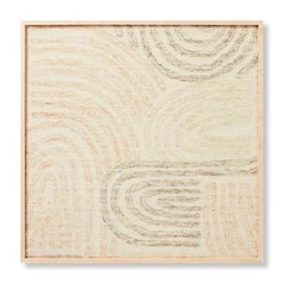 Loloi Rock Garden Grey and Multi 3'4 " x 3'4 " Wall Art