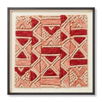 Loloi Bokila Pink and Red 2'4 " x 2'4 " Wall Art