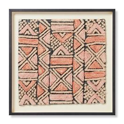 Loloi Shoowa Blue and Pink 2'4 " x 2'4 " Wall Art
