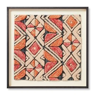 Loloi Kojo Blue and Orange 2'4 " x 2'4 " Wall Art