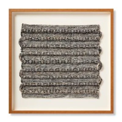 Loloi Meander Grey and Ivory 2'4 " x 2'4 " Wall Art